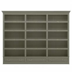 Maison Belfort Regalwand Azjana - Granit - Ohne Leiter