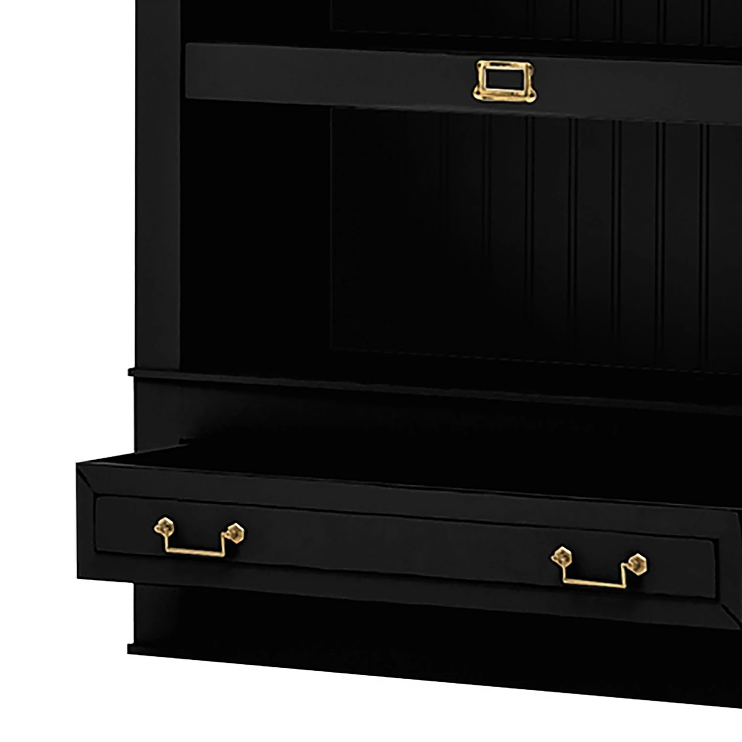 Maison Belfort Bücherregal Azjana I - Schwarz 3 Maison Belfort Bücherregal Azjana I - Schwarz – Bild 3