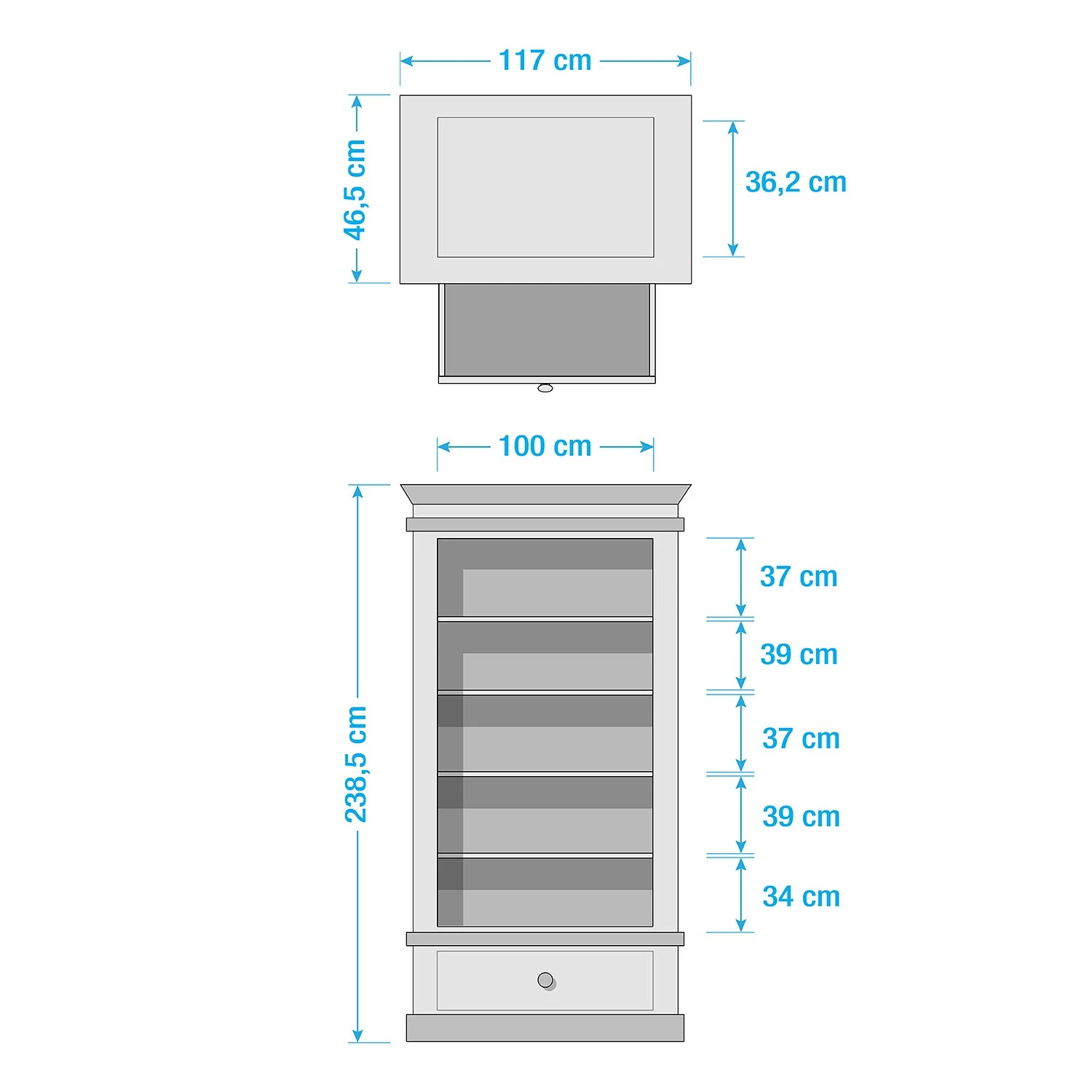 Maison Belfort Bücherregal Azjana II - Pinie Weiß / Pinie Honig 5 Maison Belfort Bücherregal Azjana II - Pinie Weiß / Pinie Honig – Bild 5