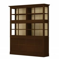 Maison Belfort Vitrinenschrank Azjana - Pinie Braun / Pinie Creme