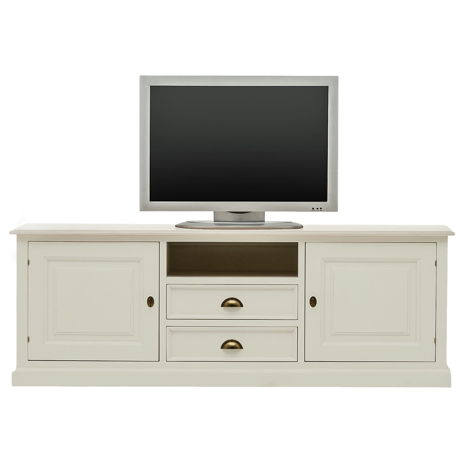 Ridgevalley TV-Lowboard Sollerön - Pinie Weiß / Messing 3 Ridgevalley TV-Lowboard Sollerön - Pinie Weiß / Messing – Bild 3