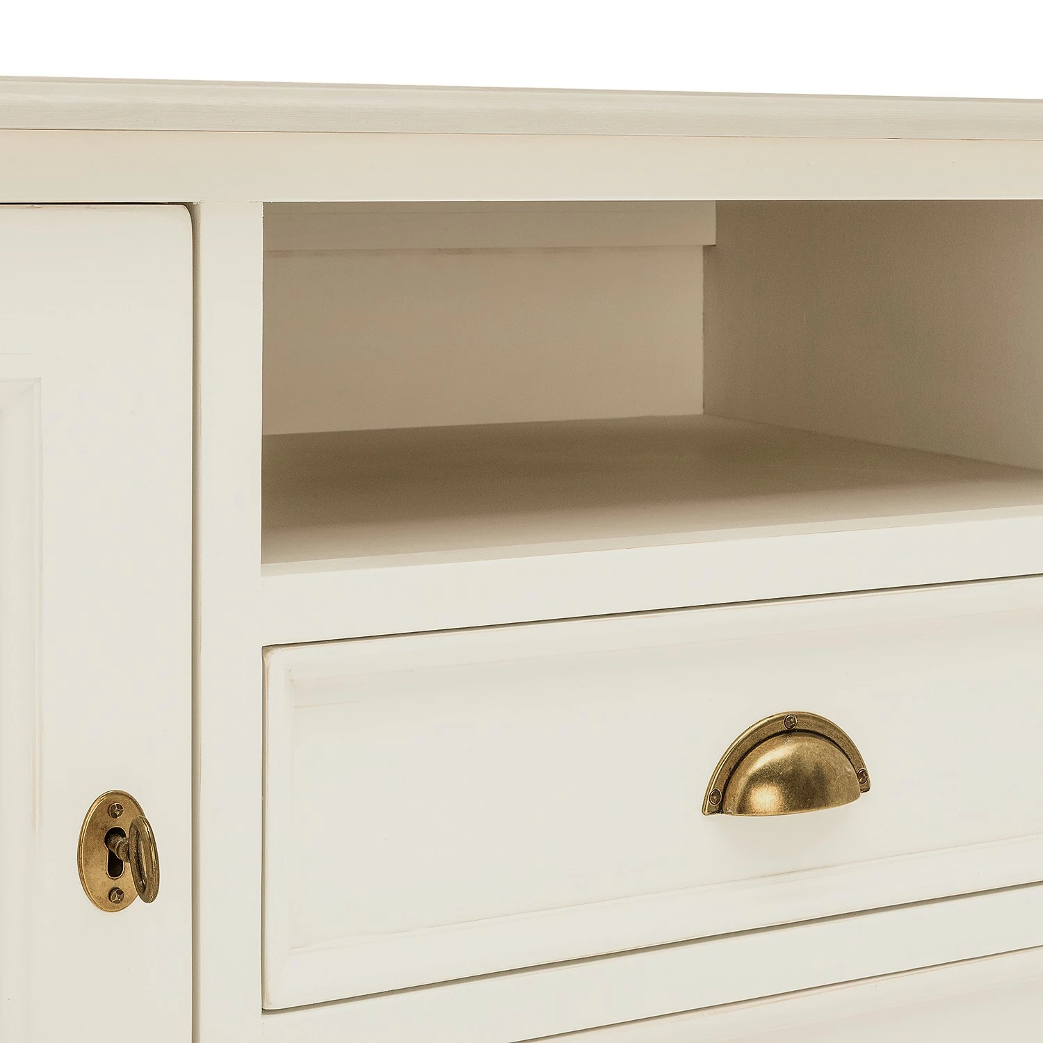 Ridgevalley TV-Lowboard Sollerön - Pinie Weiß / Messing 8 Ridgevalley TV-Lowboard Sollerön - Pinie Weiß / Messing – Bild 8