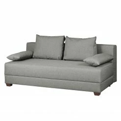Loftscape Boxspring-Schlafsofa Dingo - Webstoff Luda: Grau