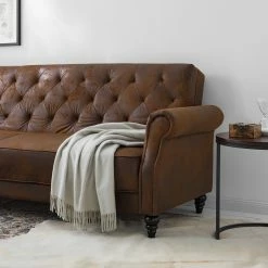 Ars manufacti Schlafsofa Brampton - Microfaser - Braun -Wohnzimmermöbel boutique en ligne 1000086547 201127 16485100162 DETAILS P000000001000086547