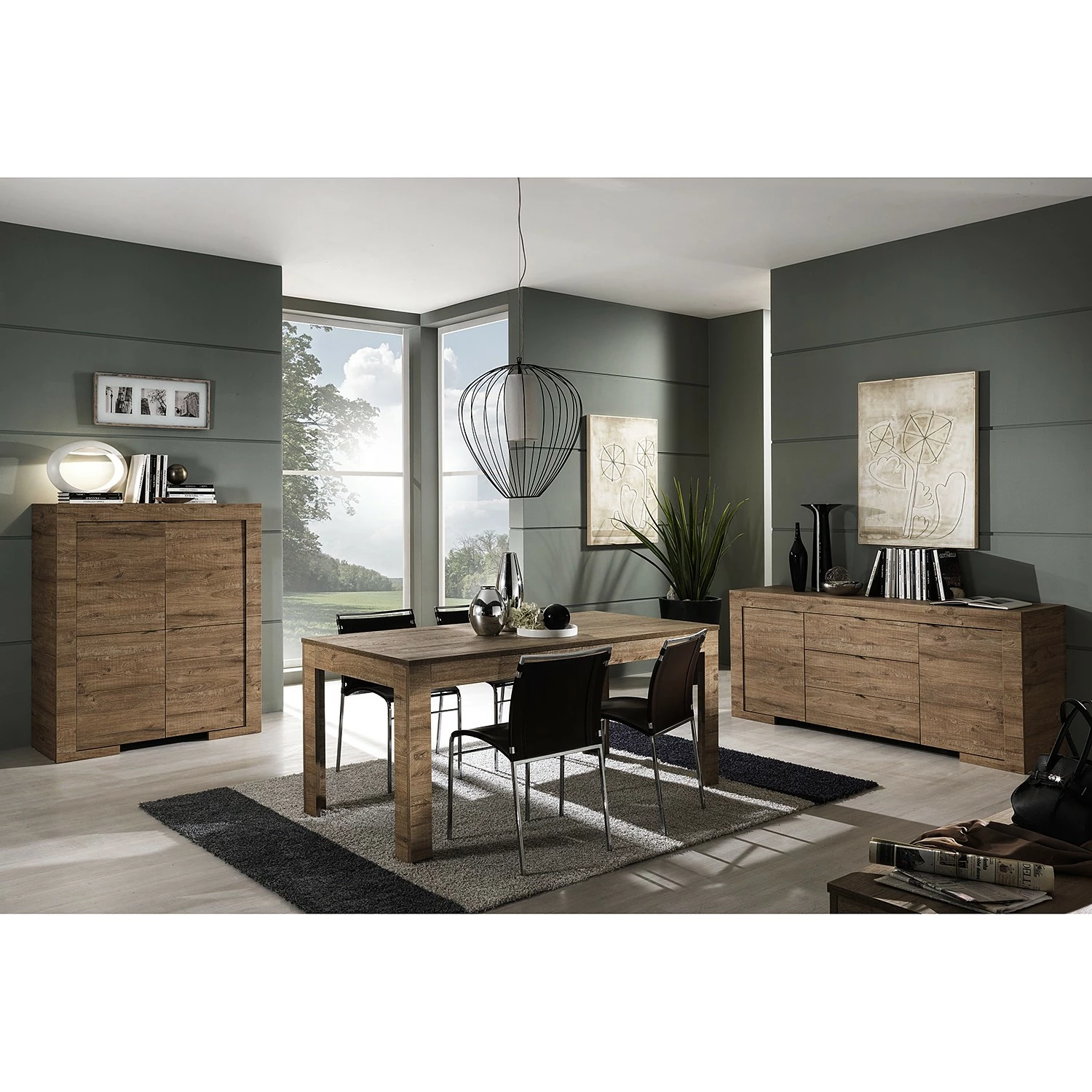LC Spa Sideboard Milano LC - Eiche Dunkel Dekor 4 LC Spa Sideboard Milano LC - Eiche Dunkel Dekor – Bild 4
