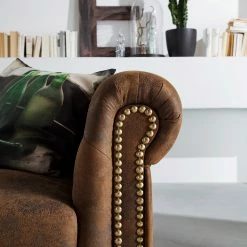 Sofa Torquay (3-Sitzer) - Braun -Wohnzimmermöbel boutique en ligne 1000094670 220121 10104300090 DETAILS P000000001000094670