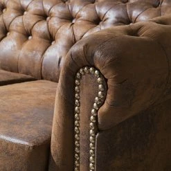 Sofa Torquay (2-Sitzer) - Braun -Wohnzimmermöbel boutique en ligne 1000094671 220121 10104400082 DETAILS P000000001000094671