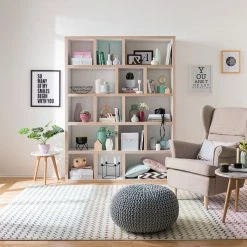 Temahome Regal Berlin - Weiß / Hellbraun - 150 x 198 cm -Wohnzimmermöbel boutique en ligne 1000094984 190215 10314100001 MOOD GALLERYIMAGES P000000001000094984 mood