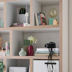 Temahome Regal Berlin - Weiß / Hellbraun - 150 x 198 cm -Wohnzimmermöbel boutique en ligne 1000094984 190215 10314100002 GALLERYIMAGES P000000001000094984