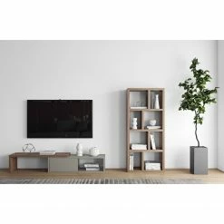 Temahome TV-Lowboard Echo - Grau / Walnuss 22 Temahome TV-Lowboard Echo - Grau / Walnuss -Wohnzimmermöbel boutique en ligne 1000094994 180712 10470164 MOOD GALLERYIMAGES P000000001000094994 mood
