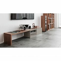 Temahome TV-Lowboard Echo - Grau / Walnuss 24 Temahome TV-Lowboard Echo - Grau / Walnuss -Wohnzimmermöbel boutique en ligne 1000094994 180712 10470166 MOOD GALLERYIMAGES P000000001000094994 mood