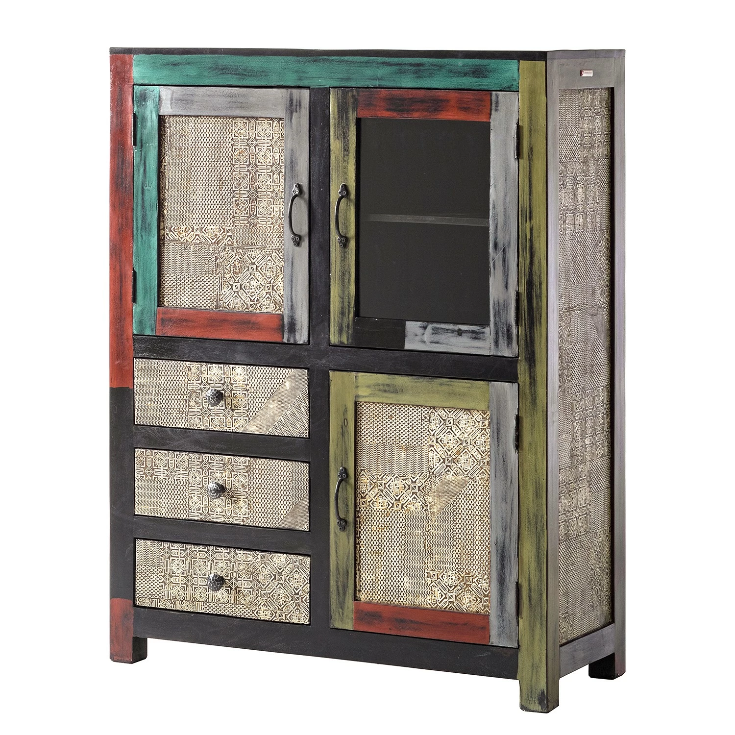 Wolf-Möbel Highboard Goa II - Mango teilmassiv - Mango Dunkelbraun 1 Wolf-Möbel Highboard Goa II - Mango teilmassiv - Mango Dunkelbraun