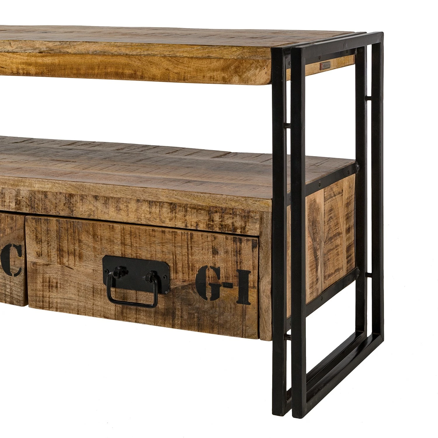 Wolf-Möbel TV-Lowboard Iron - Mango massiv / Eisen 16 Wolf-Möbel TV-Lowboard Iron - Mango massiv / Eisen – Bild 16