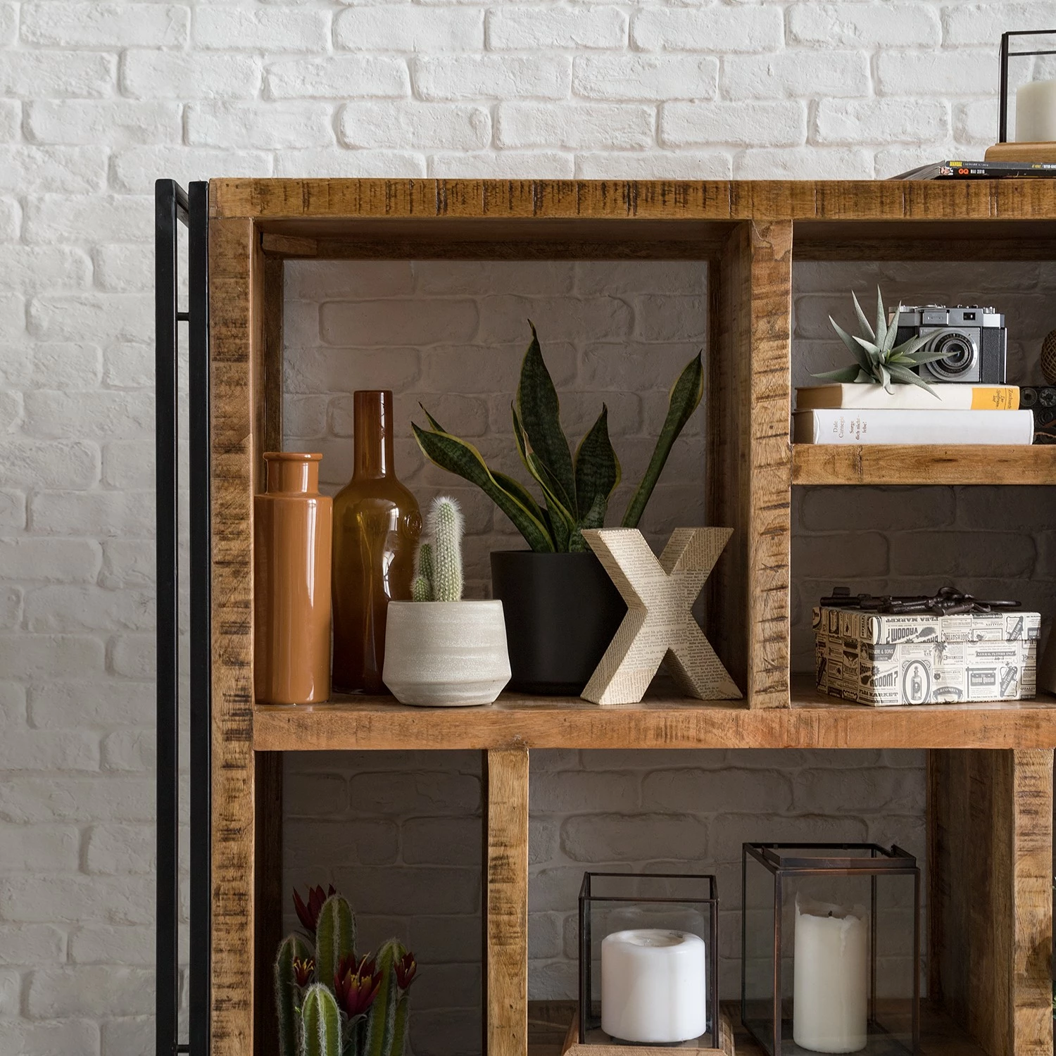 Wolf-Möbel Regal Iron II - Mango massiv / Eisen 6 Wolf-Möbel Regal Iron II - Mango massiv / Eisen – Bild 6