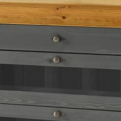 Maison Belfort Sideboard Bergen - Kiefer massiv - Kiefer Grau / Kiefer Laugenfarbig -Wohnzimmermöbel boutique en ligne 1000104340 211122 08320600616 DETAILS P000000001000104340