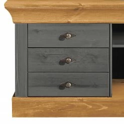 Maison Belfort Wohnwand Bergen (3-teilig) - Kiefer Grau / Kiefer Laugenfarbig -Wohnzimmermöbel boutique en ligne 1000104347 211122 08320700715 DETAILS P000000001000104347