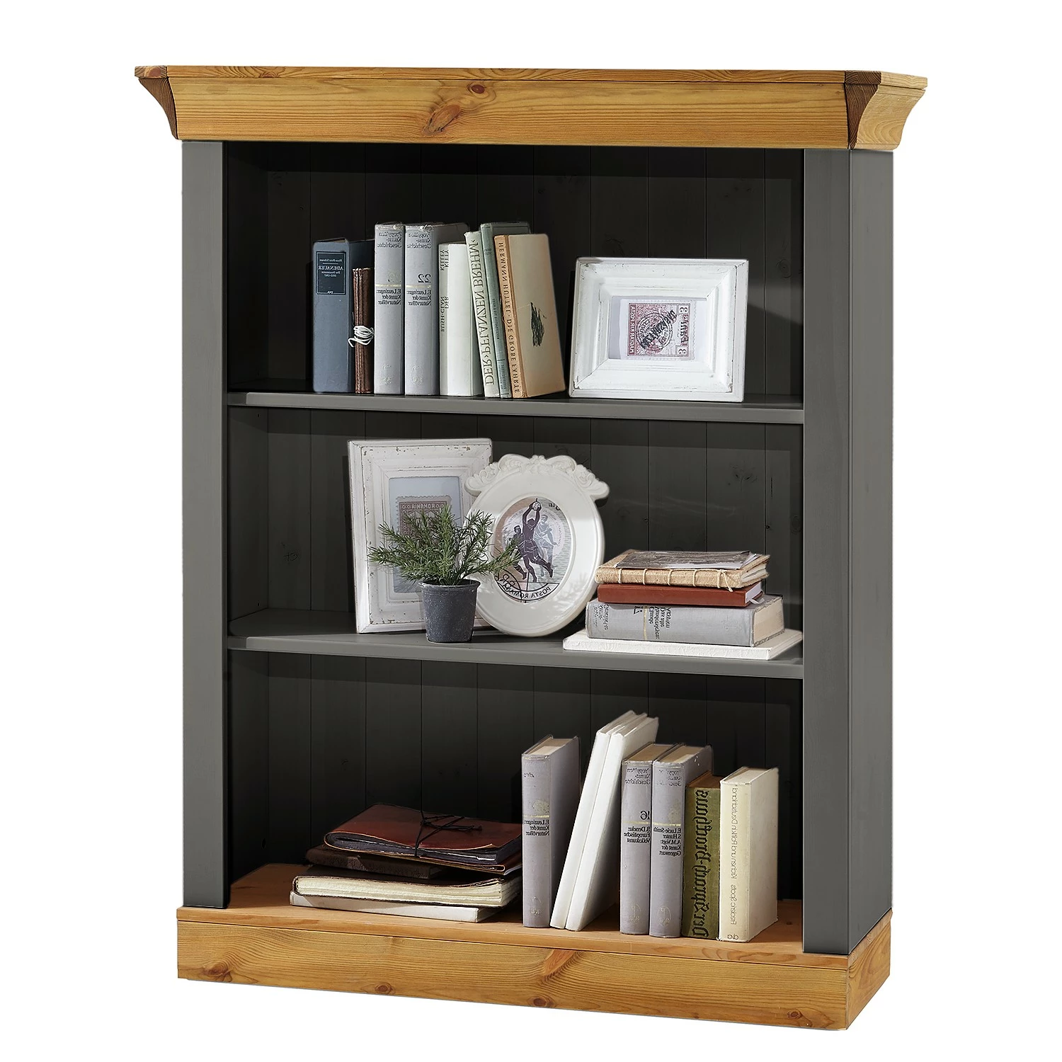 Maison Belfort Regal Bergen II - Kiefer Grau / Kiefer Laugenfarbig 1 Maison Belfort Regal Bergen II - Kiefer Grau / Kiefer Laugenfarbig