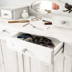 Maison Belfort Vertiko Narva - Kiefer Weiß -Wohnzimmermöbel boutique en ligne 1000104519 210223 10290300487 DETAILS P000000001000104519