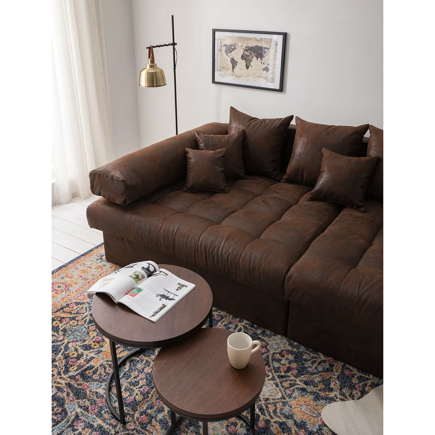 Mooved Bigsofa Naomi IV - Microfaser Goda: Bisonbraun 8 Mooved Bigsofa Naomi IV - Microfaser Goda: Bisonbraun – Bild 8