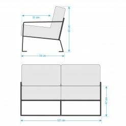Ars manufacti Polstergarnitur Voda II (3-2-1) - Grau -Wohnzimmermöbel boutique en ligne 1000113506 210 GALLERYIMAGES P000000001000113506