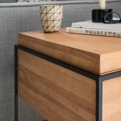 Studio Copenhagen Beistelltisch Cubus I - Eiche Massiv / Metall - Eiche -Wohnzimmermöbel boutique en ligne 1000114081 190417 14473400026 GALLERYIMAGES P000000001000114081