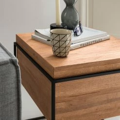 Studio Copenhagen Beistelltisch Cubus I - Eiche Massiv / Metall - Eiche -Wohnzimmermöbel boutique en ligne 1000114081 190417 14473400028 GALLERYIMAGES P000000001000114081