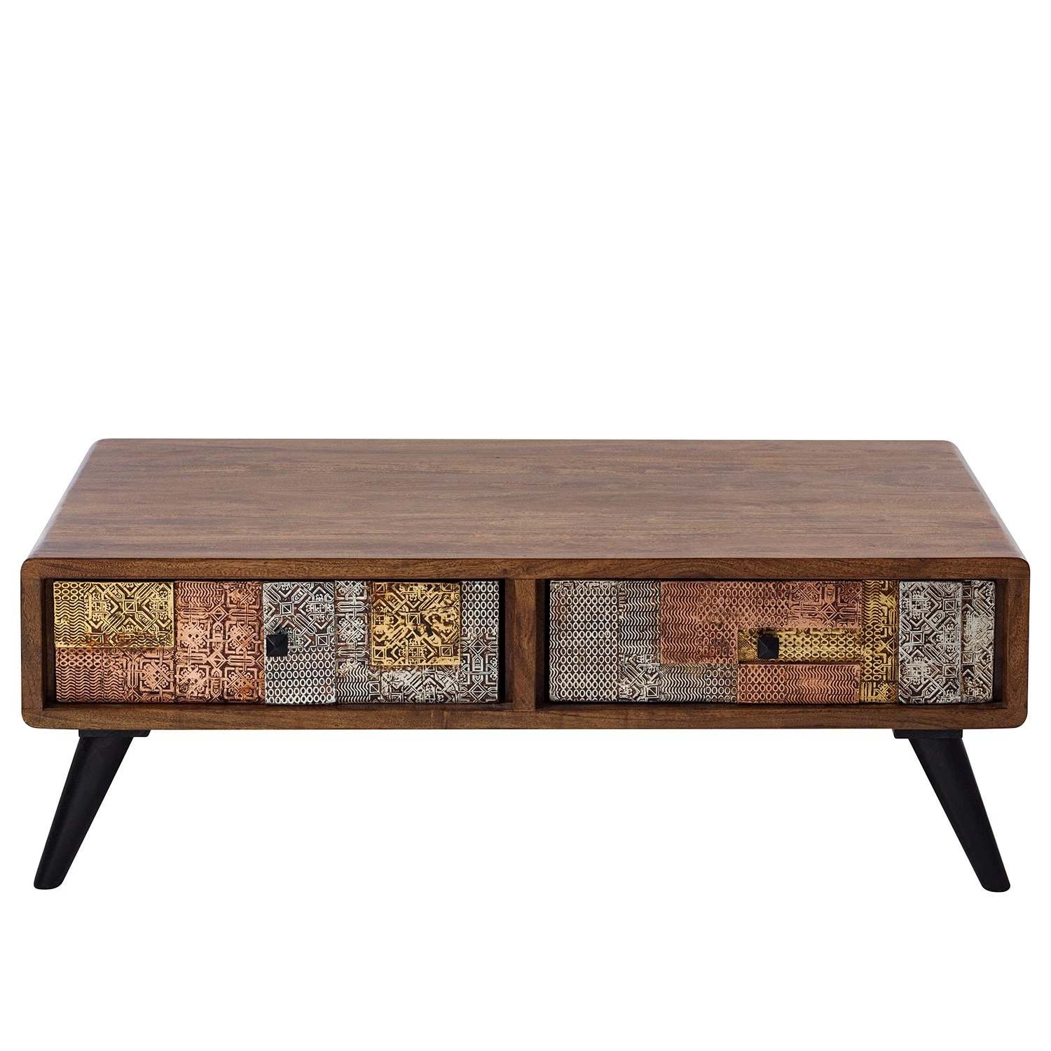 Wolf-Möbel Couchtisch Orient - Akazie massiv / Metall - Mehrfarbig 5 Wolf-Möbel Couchtisch Orient - Akazie massiv / Metall - Mehrfarbig – Bild 5