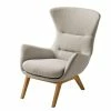Studio Copenhagen Sessel Hepburn I - Webstoff Milan: Beige - Eiche Dunkel
