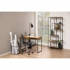 Red Living Regal Coogee I - Eiche Dekor / Schwarz - Höhe: 185 cm -Wohnzimmermöbel boutique en ligne 1000114877 220215 023 MOOD DETAILS P000000001000114877 mood