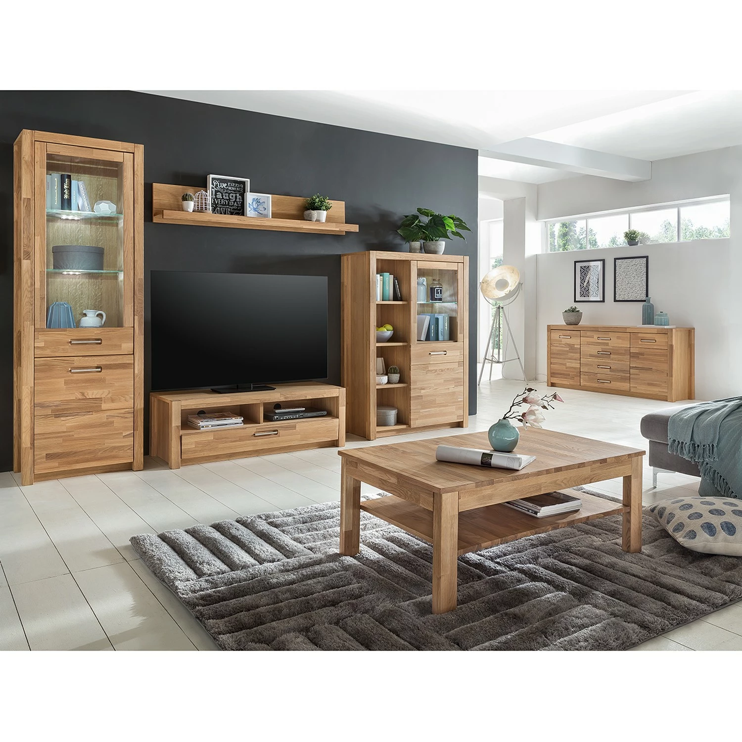 Ars Natura TV-Lowboard Majona III - Wildeiche teilmassiv / Metall - Wildeiche / Silber 6 Ars Natura TV-Lowboard Majona III - Wildeiche teilmassiv / Metall - Wildeiche / Silber – Bild 6