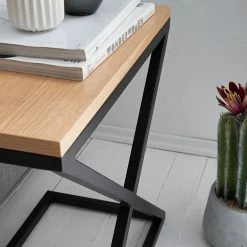 Ars manufacti Beistelltisch Mora - Eiche / Schwarz -Wohnzimmermöbel boutique en ligne 1000116646 190121 11330200003 GALLERYIMAGES P000000001000116646