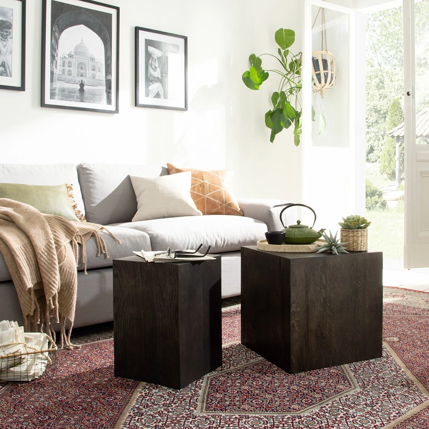 Studio Copenhagen Beistelltisch Cubus III - Echtholzfurnier - Eiche Schwarz 2 Studio Copenhagen Beistelltisch Cubus III - Echtholzfurnier - Eiche Schwarz – Bild 2