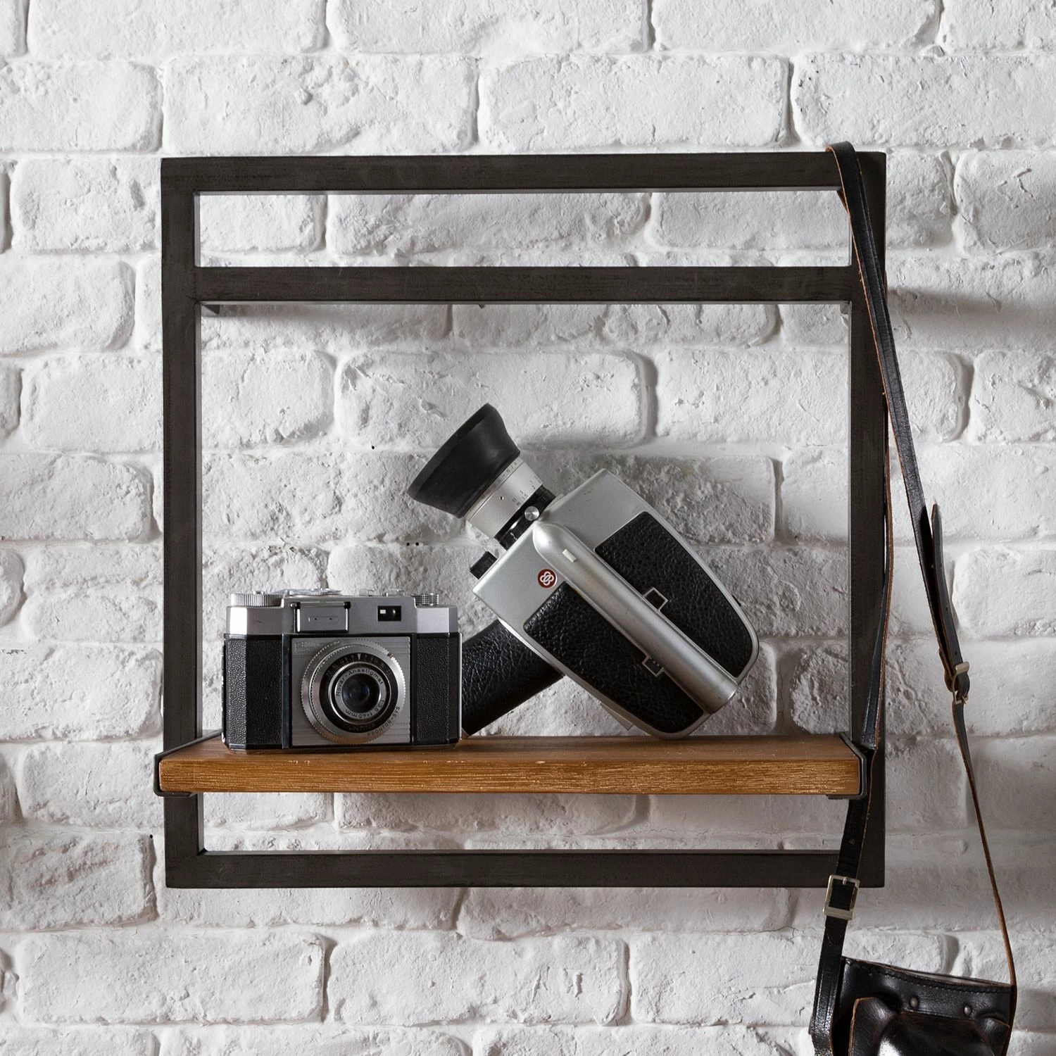 Ars manufacti Wandregal Manchester - Akazie massiv / Metall - Akazie / Anthrazit - 40 x 40 cm 3 Ars manufacti Wandregal Manchester - Akazie massiv / Metall - Akazie / Anthrazit - 40 x 40 cm – Bild 3