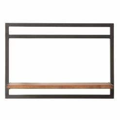 Ars manufacti Wandregal Manchester - Akazie massiv / Metall - Akazie / Anthrazit - 58 x 40 cm -Wohnzimmermöbel boutique en ligne 1000117171 030 GALLERYIMAGES P000000001000117171