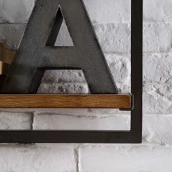 Ars manufacti Wandregal Manchester - Akazie massiv / Metall - Akazie / Anthrazit - 58 x 40 cm -Wohnzimmermöbel boutique en ligne 1000117171 180820 08335807 GALLERYIMAGES P000000001000117171