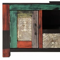 Wolf-Möbel TV-Lowboard Goa III - Mango teilmassiv - Mango Dunkelbraun / Blau -Wohnzimmermöbel boutique en ligne 1000117580 191106 09425500050 DETAILS P000000001000117580