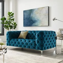 Jack & Alice Sofa Leominster (2-Sitzer) - Marineblau -Wohnzimmermöbel boutique en ligne 1000119231 191021 07164200033 MOOD DETAILS P000000001000119231 mood
