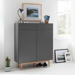 Mørteens Schuhkommode Lindholm II - Grau -Wohnzimmermöbel boutique en ligne 1000119255 190214 13124400001 MOOD GALLERYIMAGES P000000001000119255 mood