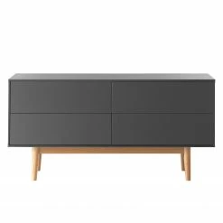 Mørteens Sideboard Lindholm V - Eiche teilmassiv - Grau / Eiche -Wohnzimmermöbel boutique en ligne 1000119258 190206 08381800009 GALLERYIMAGES P000000001000119258