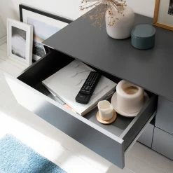 Mørteens Sideboard Lindholm V - Eiche teilmassiv - Grau / Eiche -Wohnzimmermöbel boutique en ligne 1000119258 190214 13124700015 GALLERYIMAGES P000000001000119258