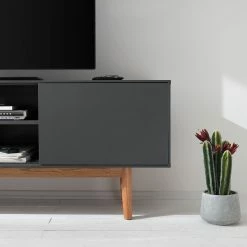 Mørteens TV-Lowboard Lindholm - Grau - 160 x 40 cm -Wohnzimmermöbel boutique en ligne 1000119270 190211 10374000012 GALLERYIMAGES P000000001000119270