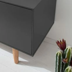 Mørteens TV-Lowboard Lindholm - Grau - 160 x 40 cm -Wohnzimmermöbel boutique en ligne 1000119270 190211 10374000015 GALLERYIMAGES P000000001000119270