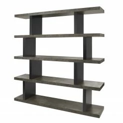 Temahome Regal Detroit - Beton Dekor / Schwarz - Höhe: 172 cm