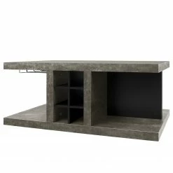 Temahome Couchtisch Detroit ll - Beton Dekor / Matt Schwarz