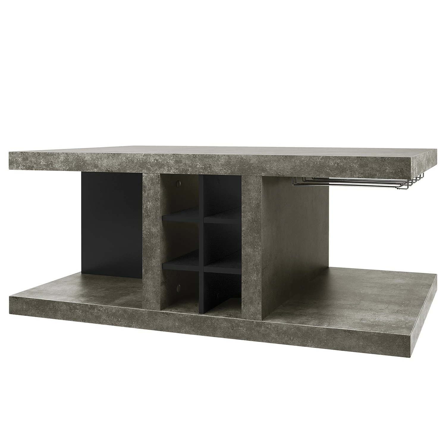 Temahome Couchtisch Detroit ll - Beton Dekor / Matt Schwarz 5 Temahome Couchtisch Detroit ll - Beton Dekor / Matt Schwarz – Bild 5
