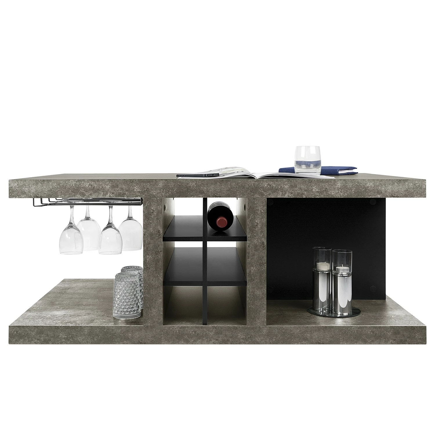 Temahome Couchtisch Detroit ll - Beton Dekor / Matt Schwarz 6 Temahome Couchtisch Detroit ll - Beton Dekor / Matt Schwarz – Bild 6