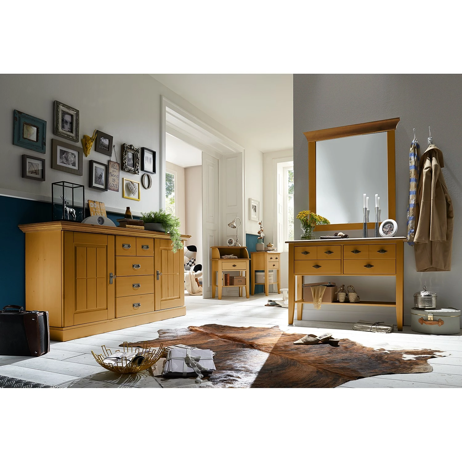 Maison Belfort Konsolentisch Bergen II - Kiefer massiv - Kiefer Laugenfarbig 2 Maison Belfort Konsolentisch Bergen II - Kiefer massiv - Kiefer Laugenfarbig – Bild 2