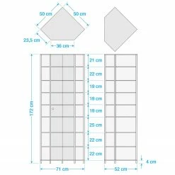 Fredriks Eckvitrine Amalia I - Inkl. Beleuchtung - Eiche Dekor -Wohnzimmermöbel boutique en ligne 1000121923 190621 12570200069 GALLERYIMAGES P000000001000121923