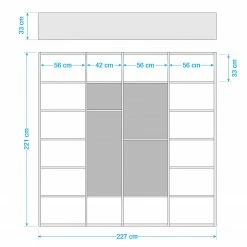 Loftscape Bücherregal Emporior IV - Weiß - Breite: 227 cm -Wohnzimmermöbel boutique en ligne 1000121952 190621 12570300089 GALLERYIMAGES P000000001000121952