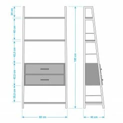 Ars manufacti Regal Atelier IV - Akazie massiv / Metall - Akazie Braun / Anthrazit -Wohnzimmermöbel boutique en ligne 1000123167 030 GALLERYIMAGES P000000001000123167